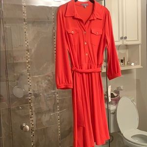 Coral NY Collection 3 quarter sleeve dress medium